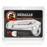 Daddy Cocksheath w Balls Clear 10 Inch Length SLEEVES